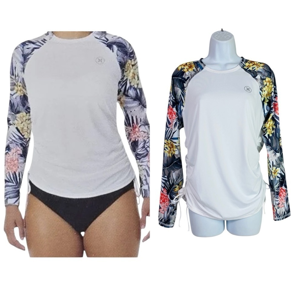Hurley Long Sleeve UPF 50+ Rash Guard Shirt Size L